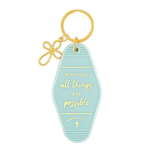 Scripture Keytag - Mark 10:27
