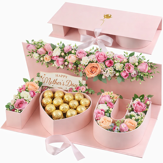 Heart U Chocolate Flower Box