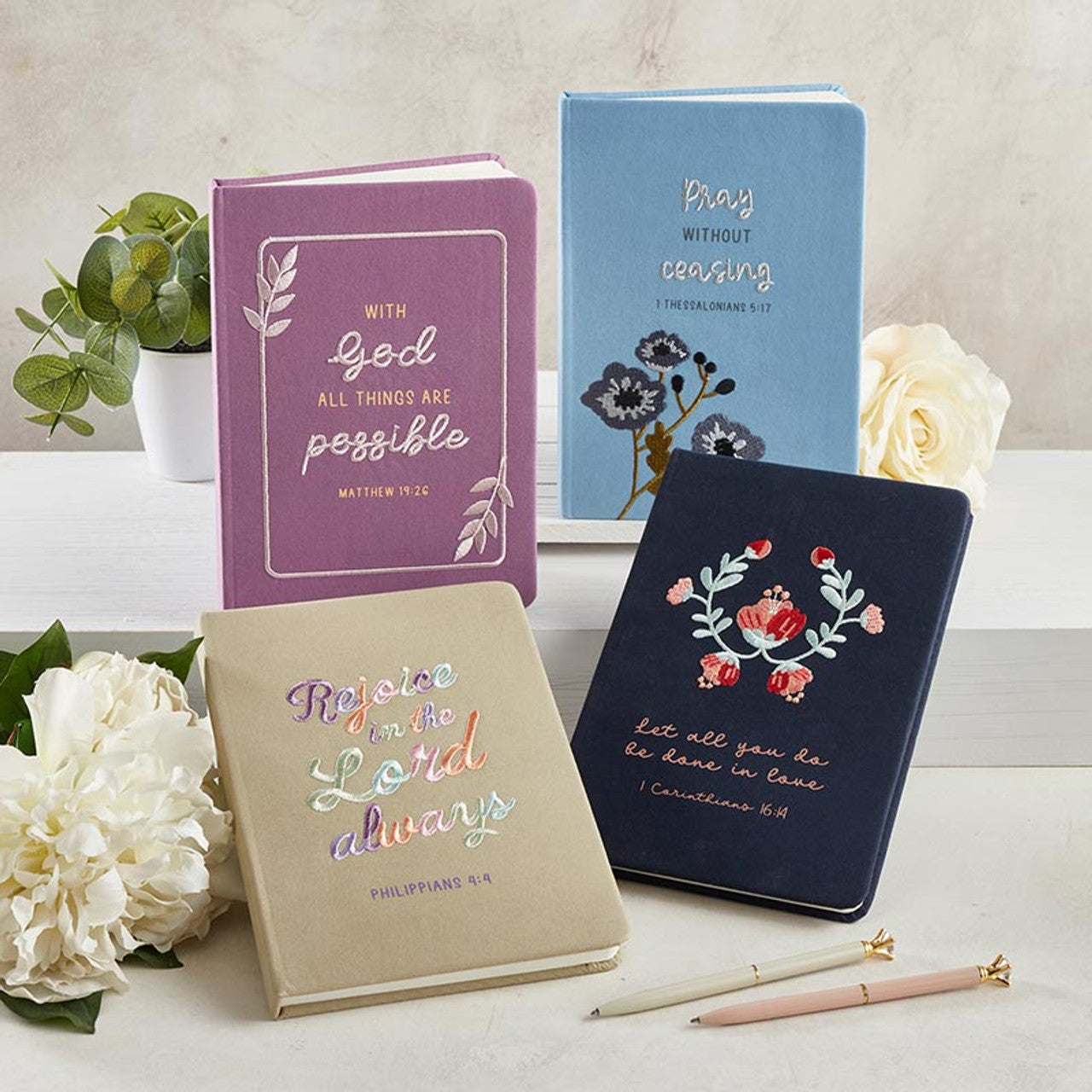 Embroidered Journal - Let All You Do